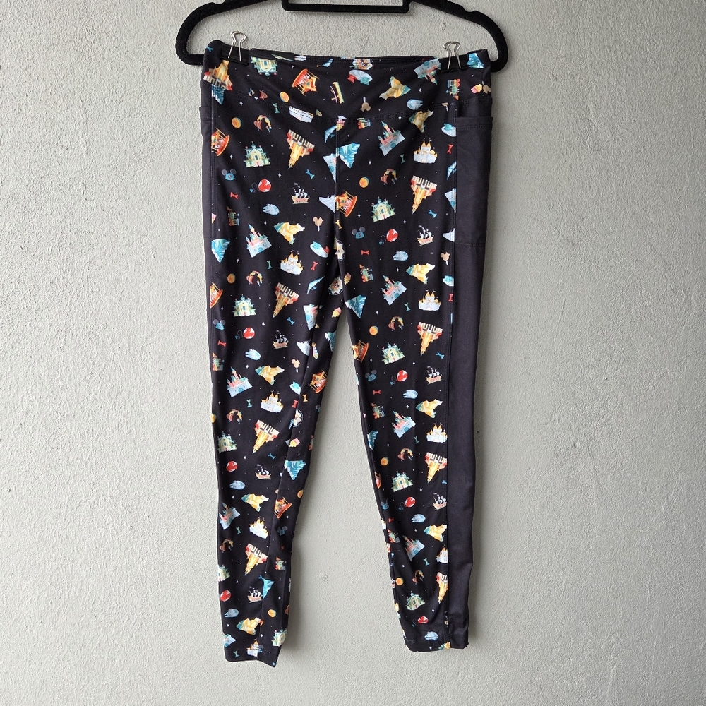 Disney 'Play In The Park' Ankle Leggings NWT Disneyland Exclusive Sz S NWT